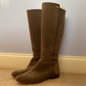 Suede Riding Boots